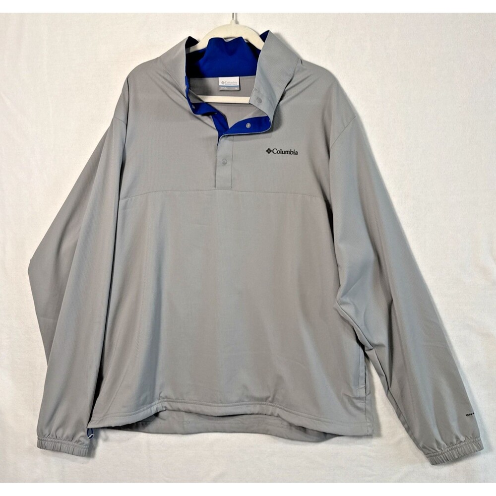 Columbia NWT Men's Sunshell Pullover Jacket Omni-shade Omni-wick SPF 40 Size XL